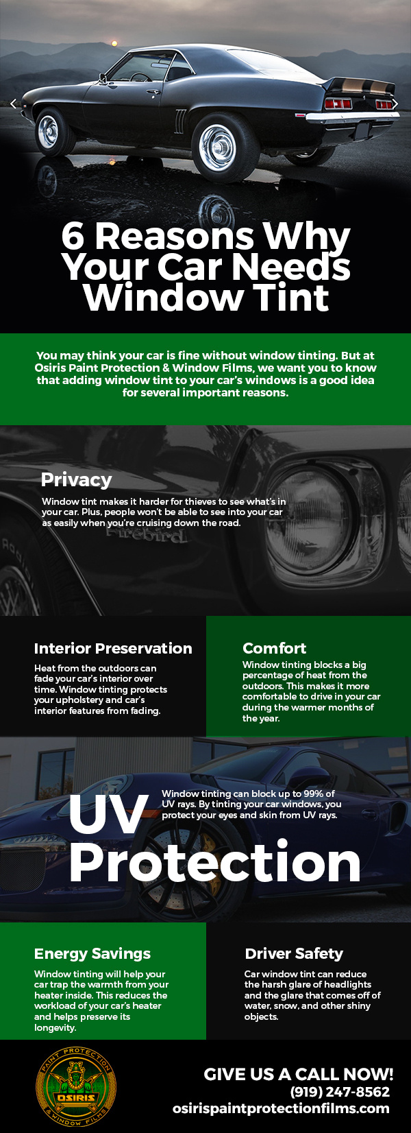 6 Reasons Why Your Car Needs Window Tint [infographic]